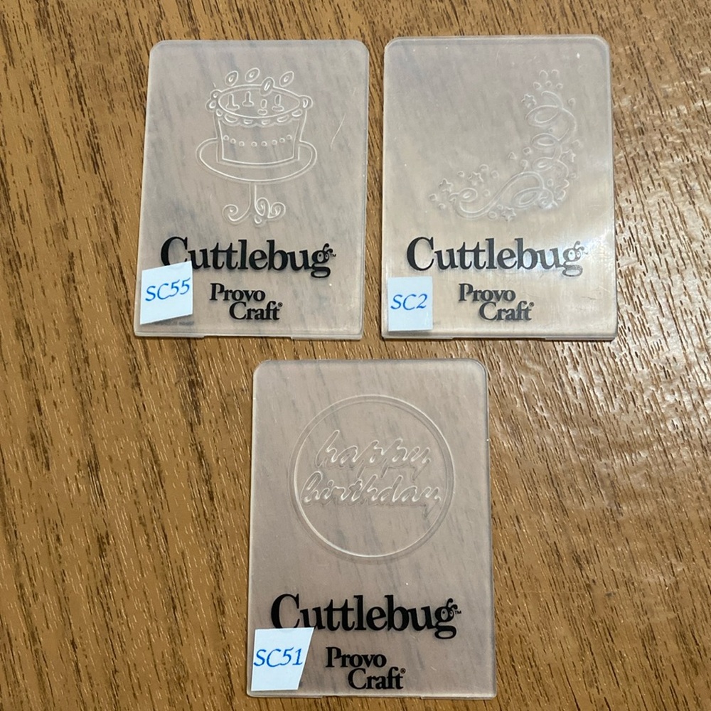 Cuttlebug Mini Embossing Folders-Birthday